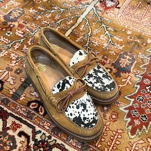 COPY - J. Crew cow boat shoes